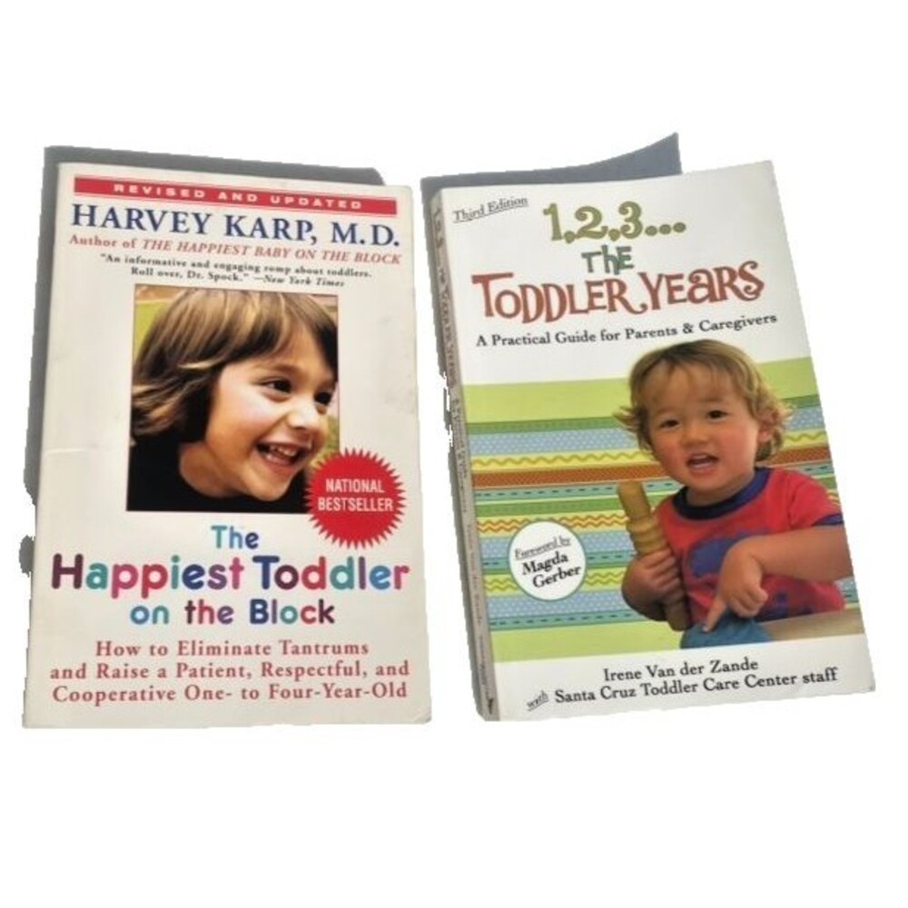 Parenting Books Lot of 2! "The Happiest Toddler" AND  1, 2, 3 The Toddler Years
